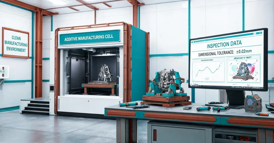 Industrial additive manufacturing article feature