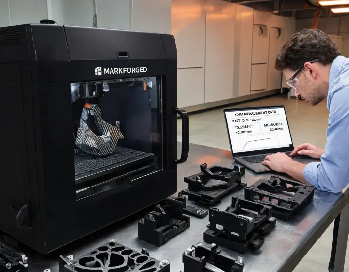 Industrial additive manufacturing cell producing carbon fiber tooling