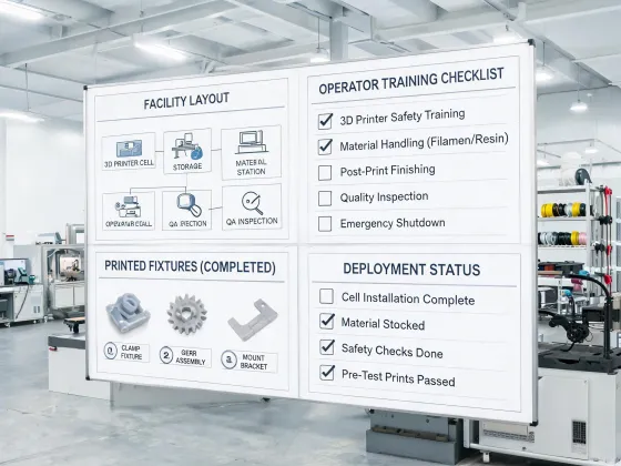 Printer cell deployment planning board
